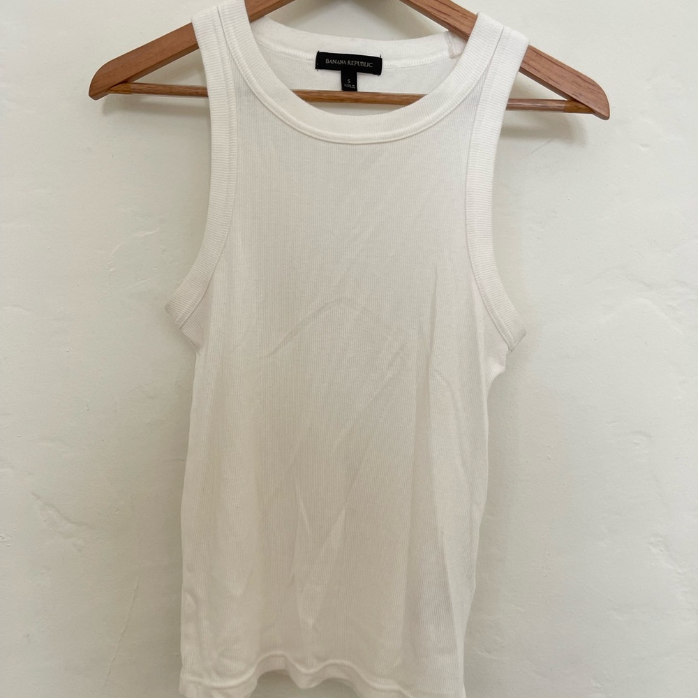 Banana Republic White Tank Top